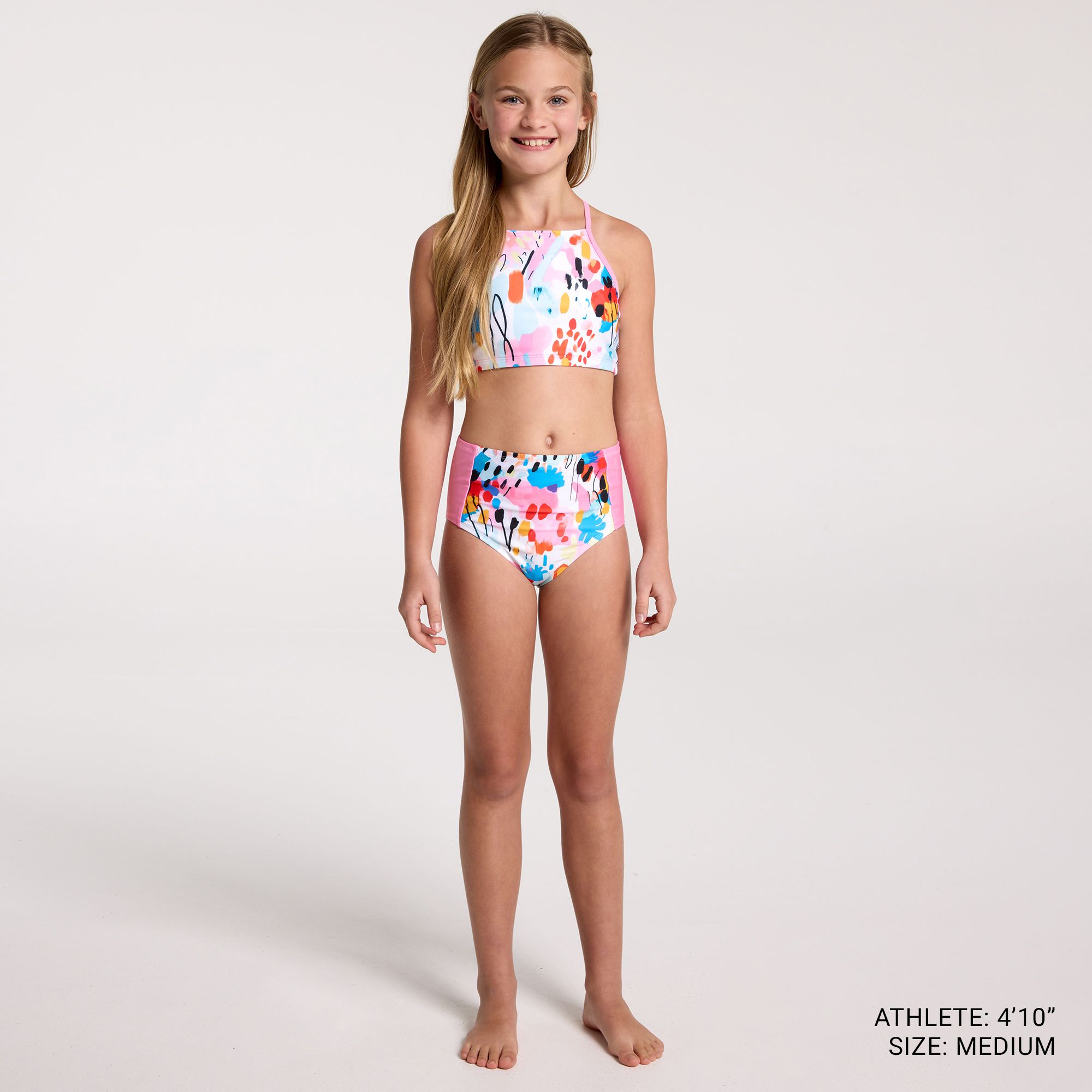 DSG Girls' High Waisted Bikini Swim Bottoms product image