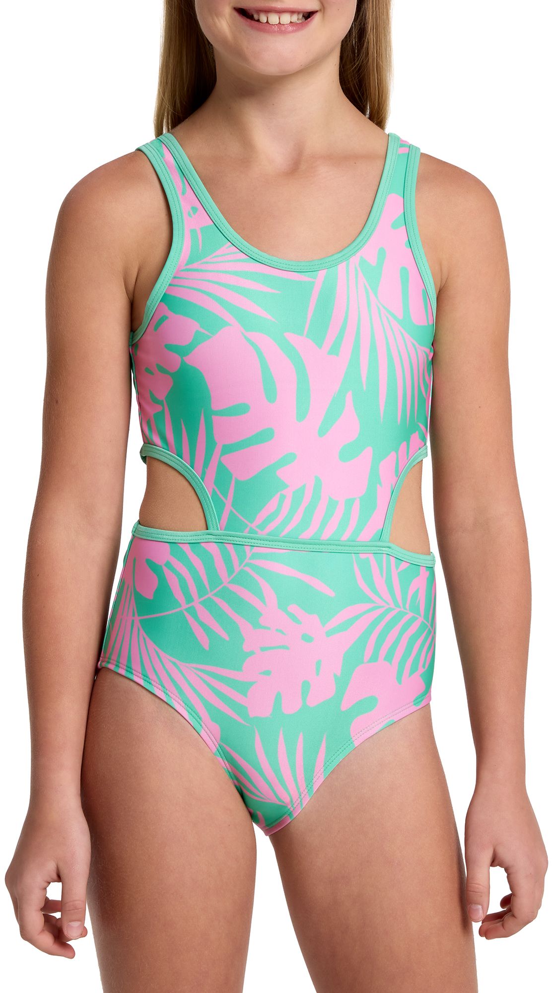DSG Girls' Cut Out One Piece Swimsuit product image
