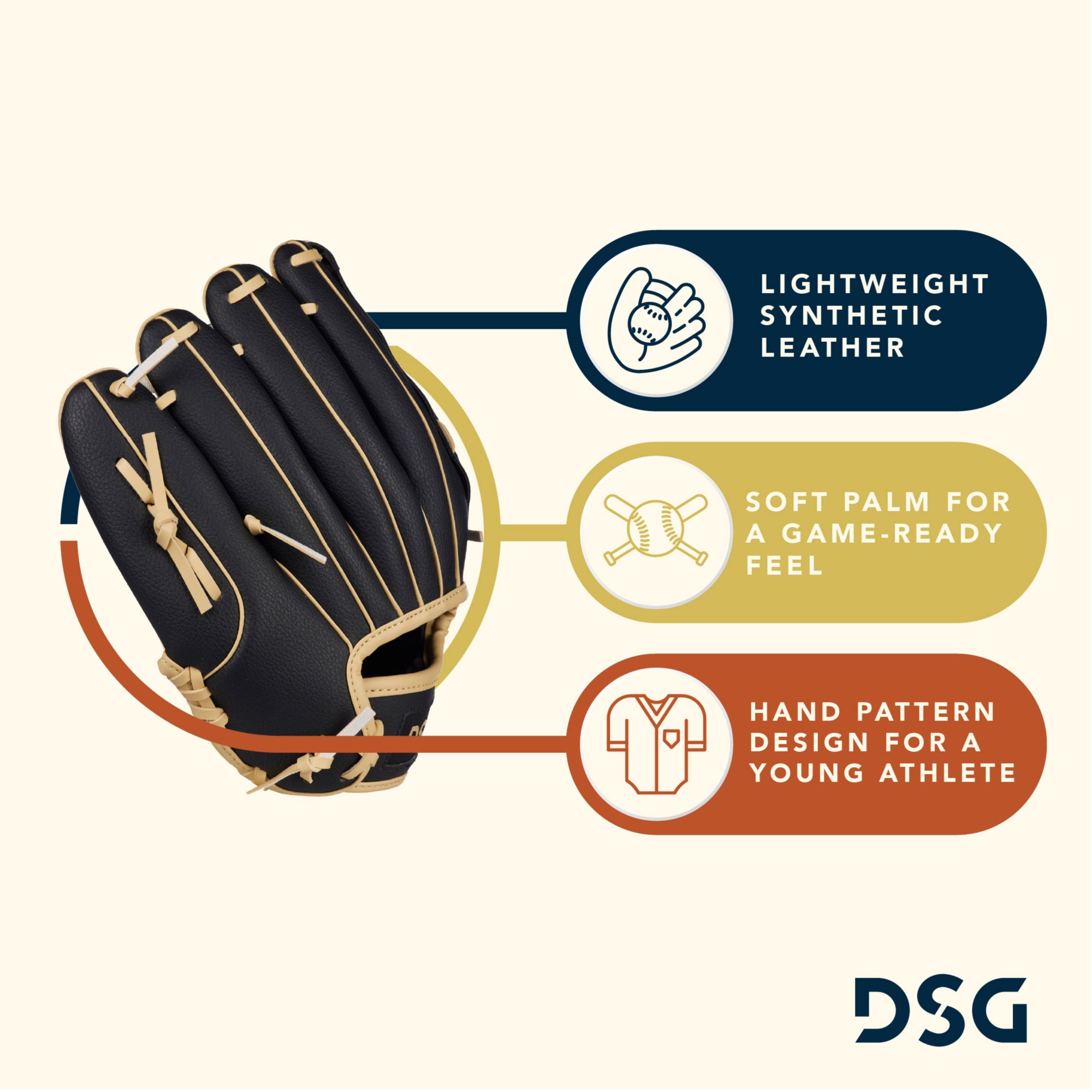DSG 9.5" Youth Tee Ball Glove product image
