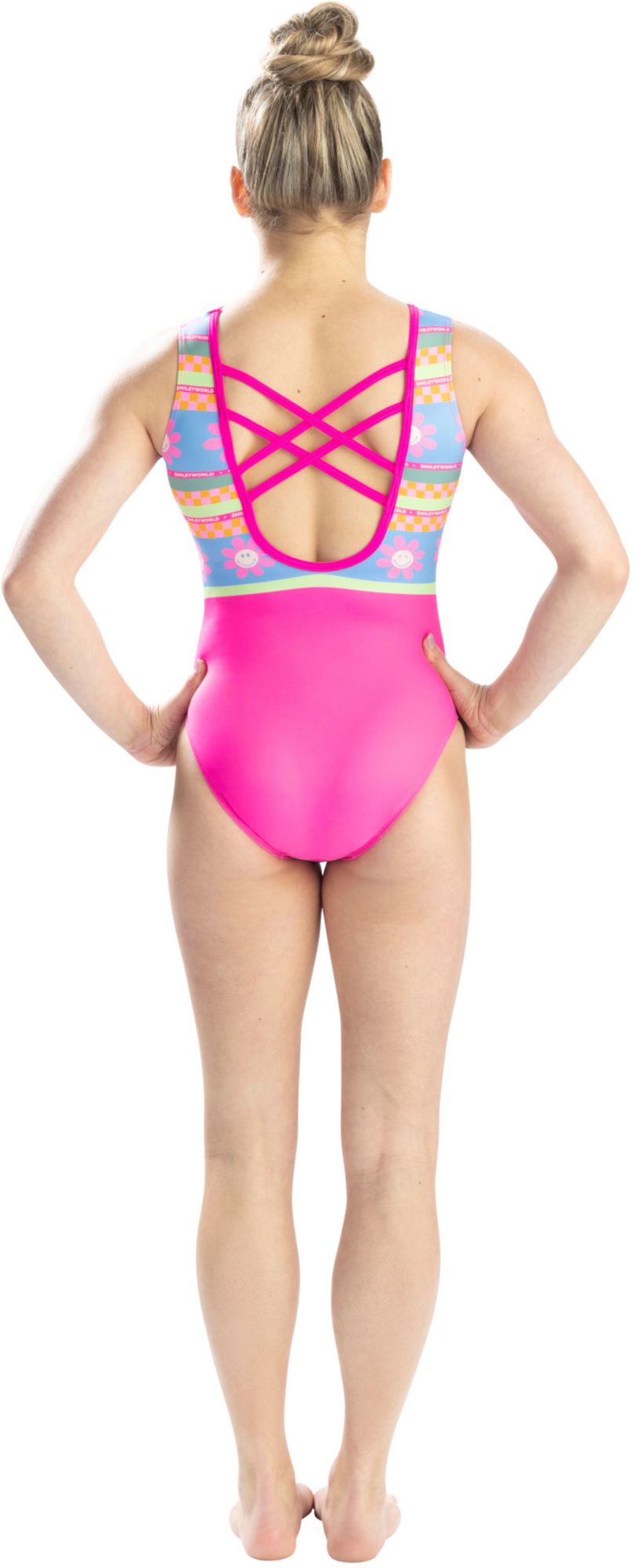 GK Elite Women's SmileyWorld Berry Happy Tank Leotard product image