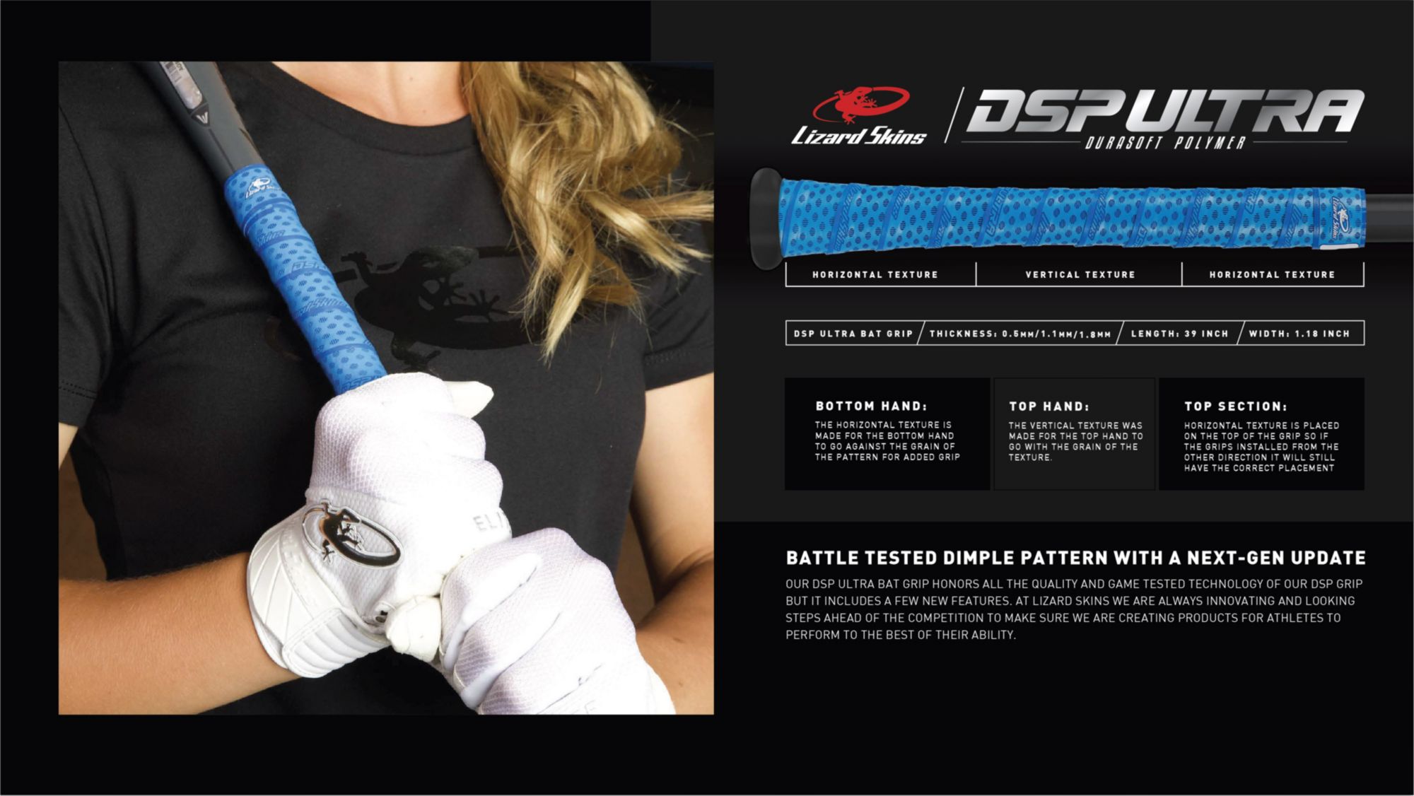 Lizard Skins DSP Ultra Outburst Bat Specialty Grip product image