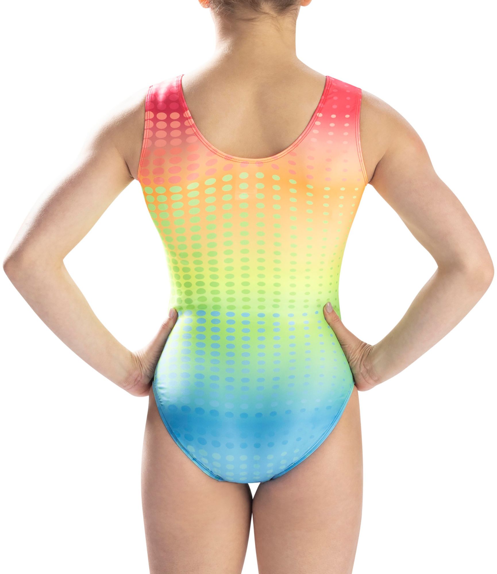 GK Elite Girls' Rainbow Tank Leotard product image