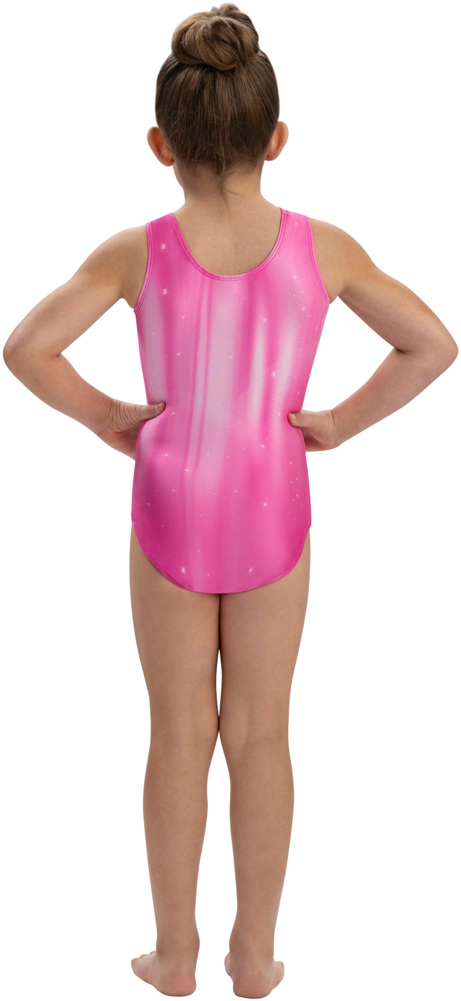 GK Elite Girls' Shimmer Pink Tank Leotard product image
