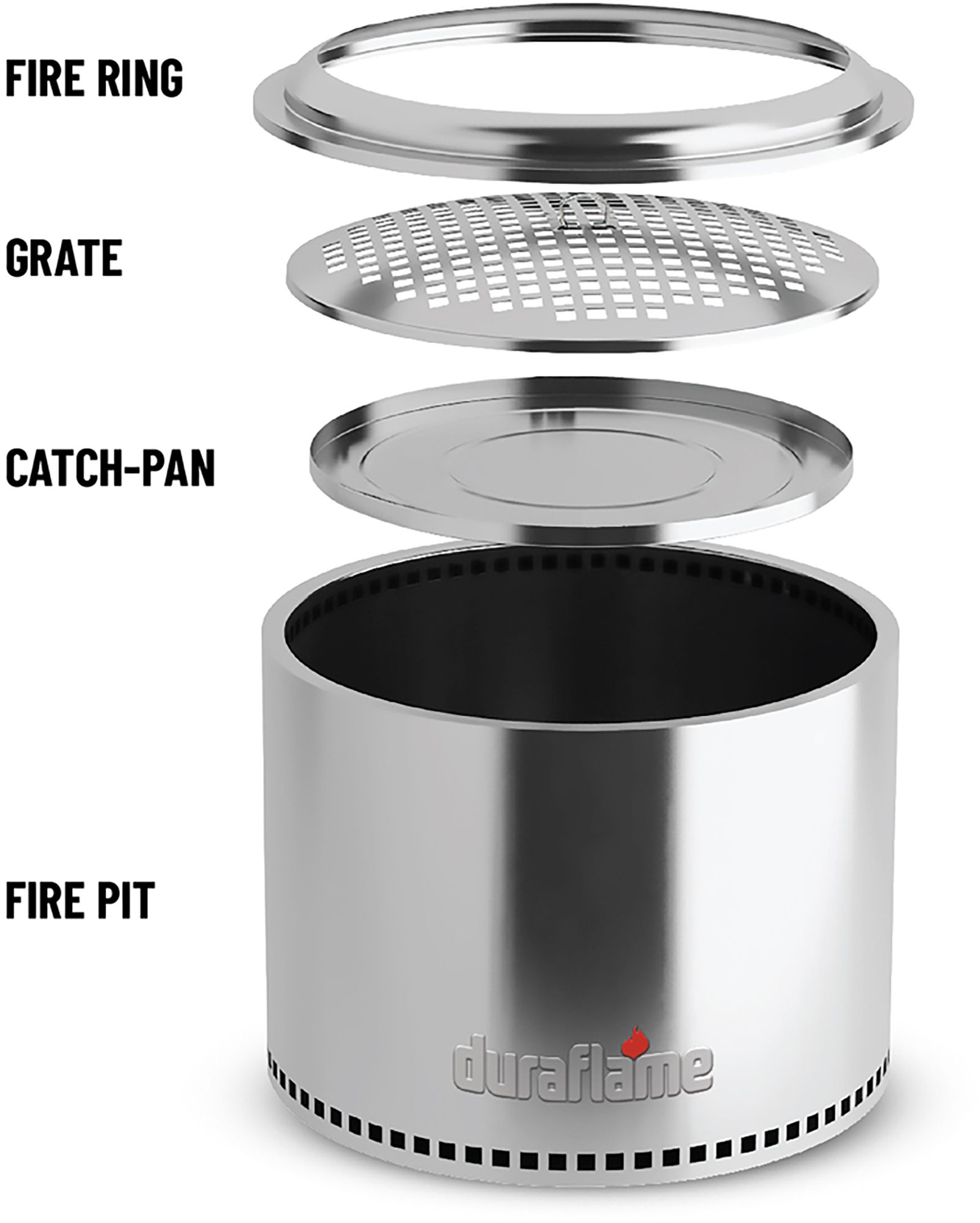 Duraflame 19 Stainless Steel Low Smoke Fire Pit | DICK'S Sporting Goods
