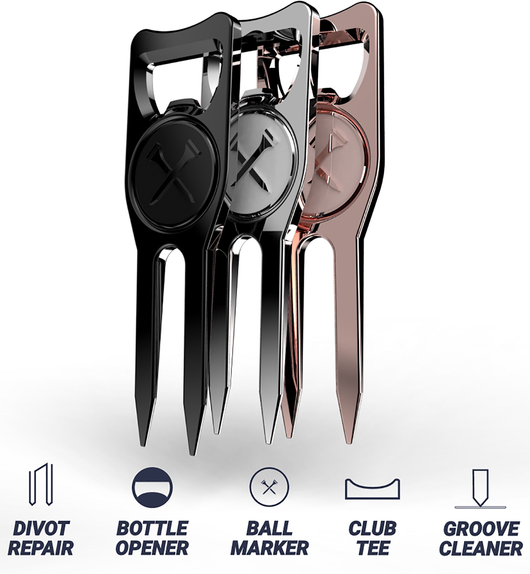 Blue Tees Golf 6-in-1 Divot Repair Tool product image
