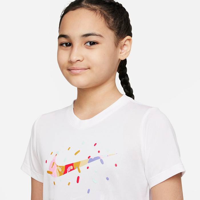 Nike Dri-FIT Legend Big Kids' (Girls') V-Neck T-Shirt.