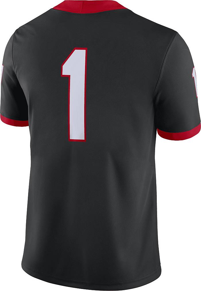 UGA Nike #1 Football Jersey - Black L