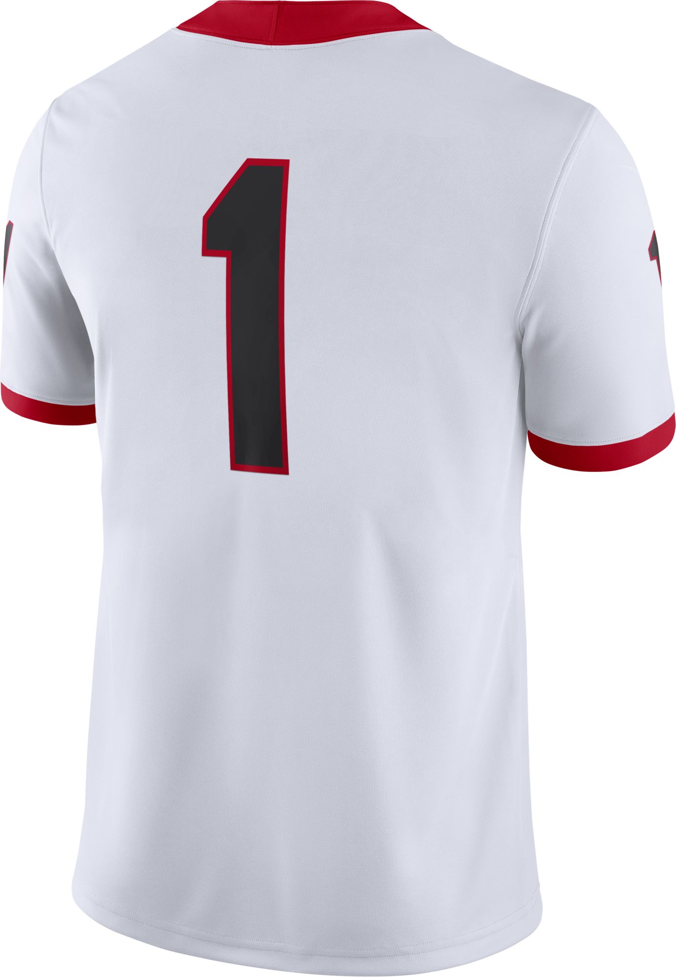 Nike Men's Georgia Bulldogs #1 White Dri-FIT Game Football Jersey