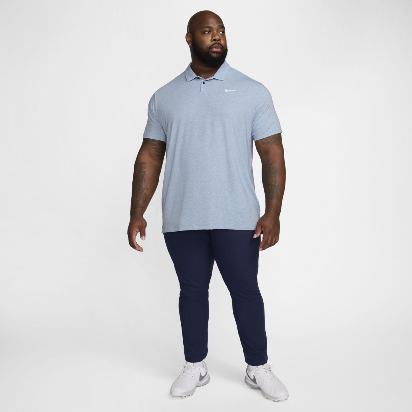 Nike dri fit heather polo hotsell