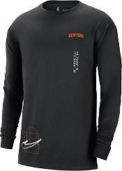 Nike Men's New York Knicks Black Courtside Max 90 Long Sleeve T-Shirt product image