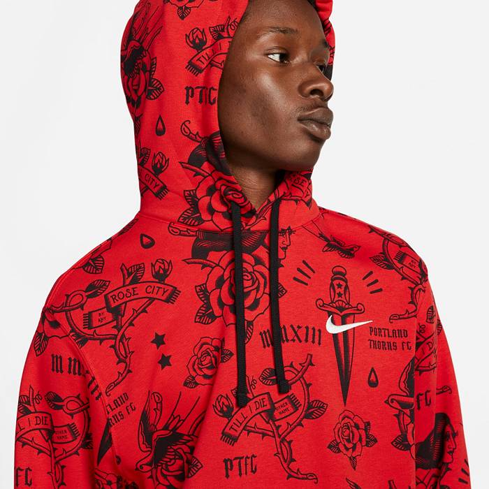 Nike Portland Thorns 2023 Club Red Pullover Hoodie | Sporting