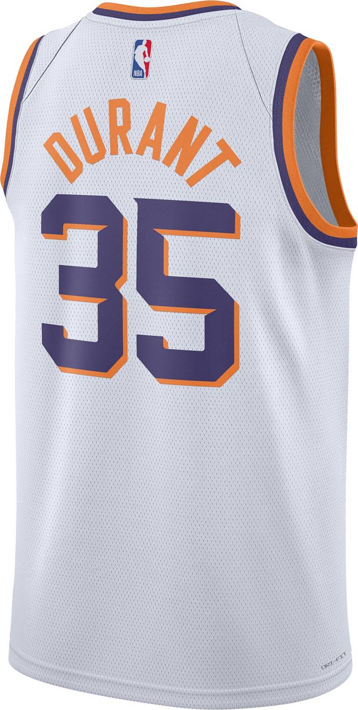 Nike Men's Phoenix Suns Kevin Durant #35 Association Swingman Jersey, Small, White