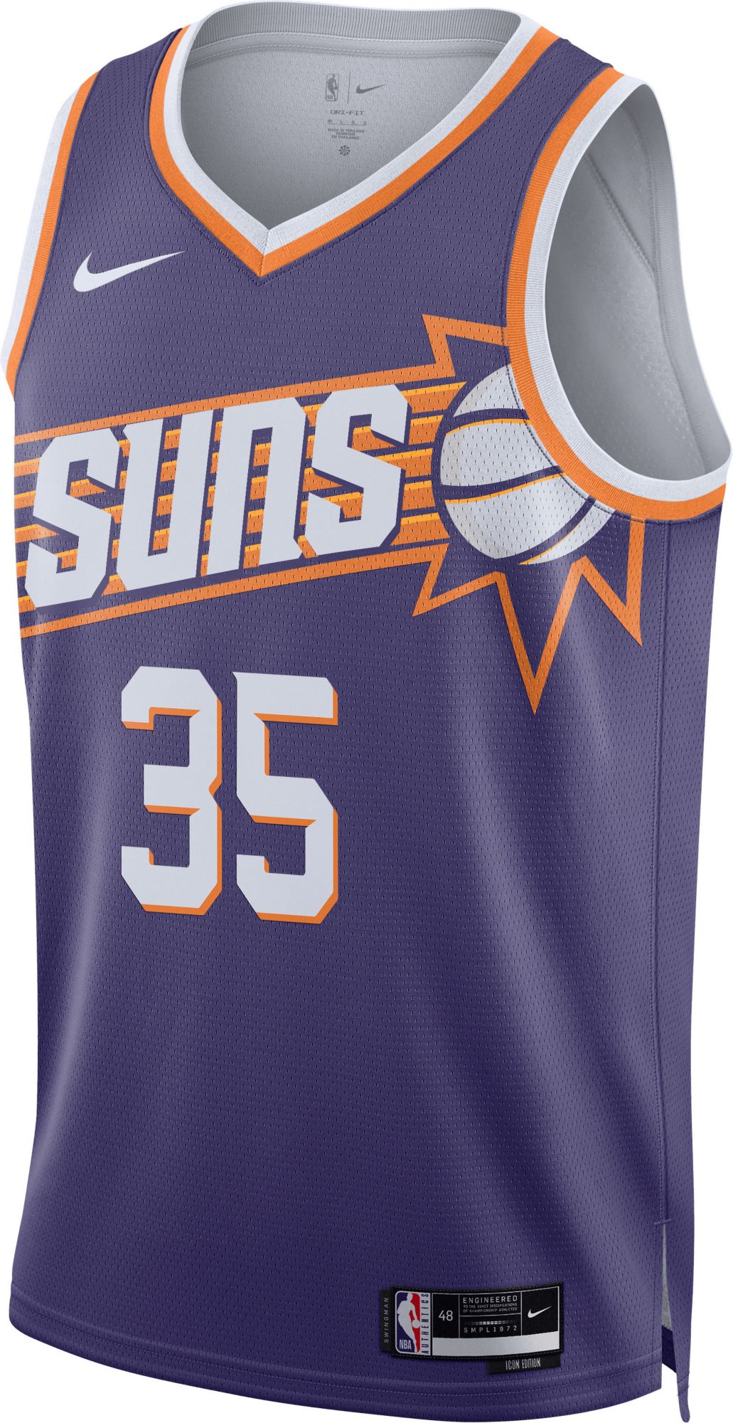 Nike Adult Phoenix Suns Kevin Durant #35  Icon Jersey product image
