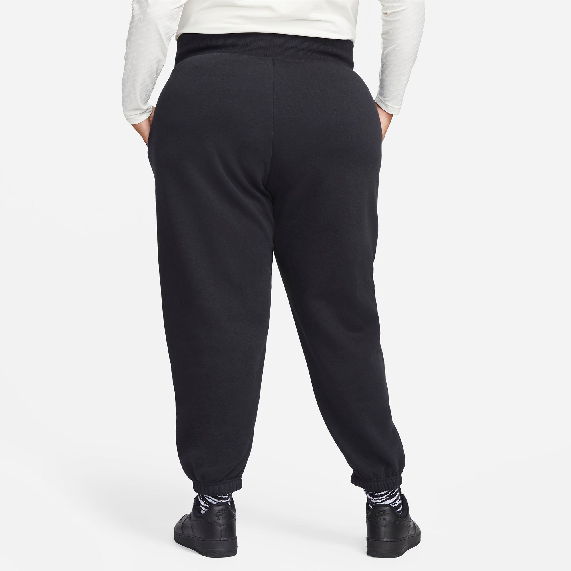 Nike Wmns Phoenix Fleece High-Waisted Oversized Pants Black