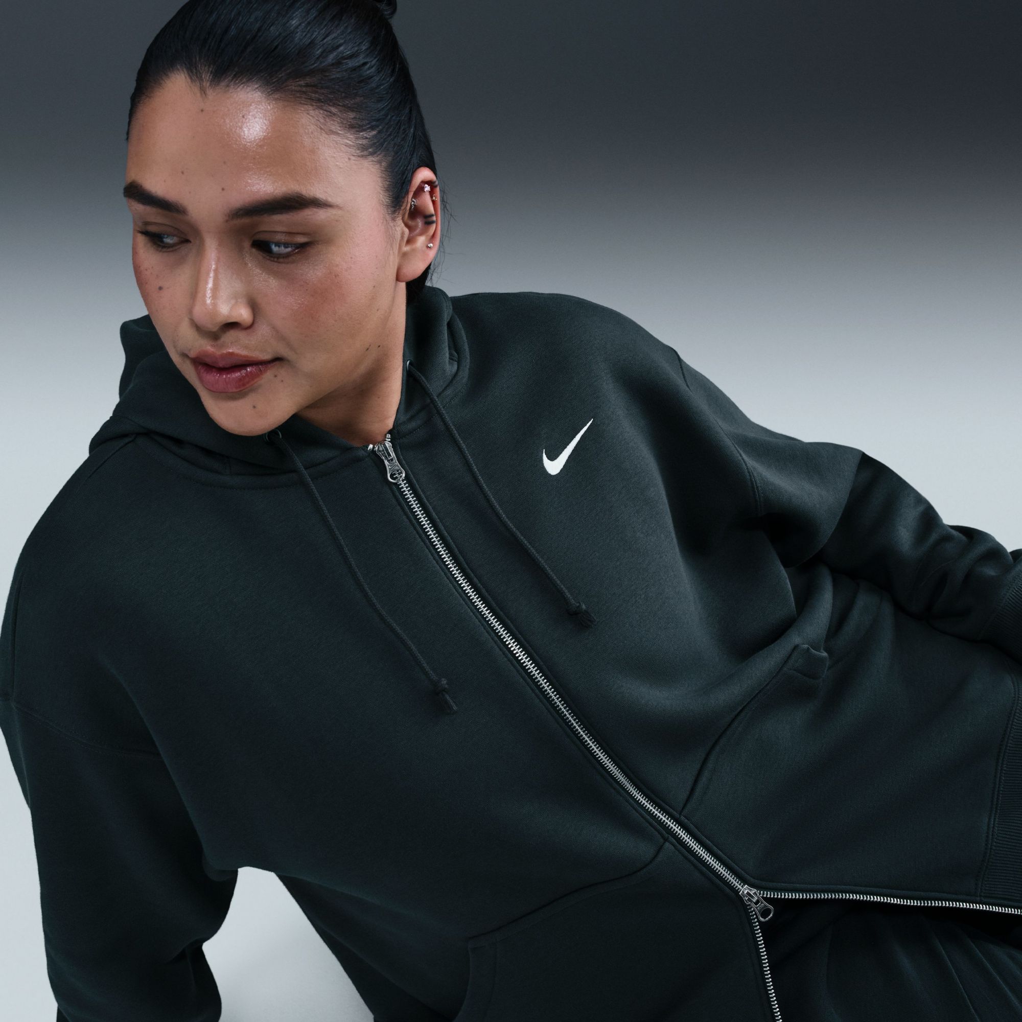 Nike Women's Sportswear Phoenix Fleece Plus Oversized Full-Zip Hoodie product image