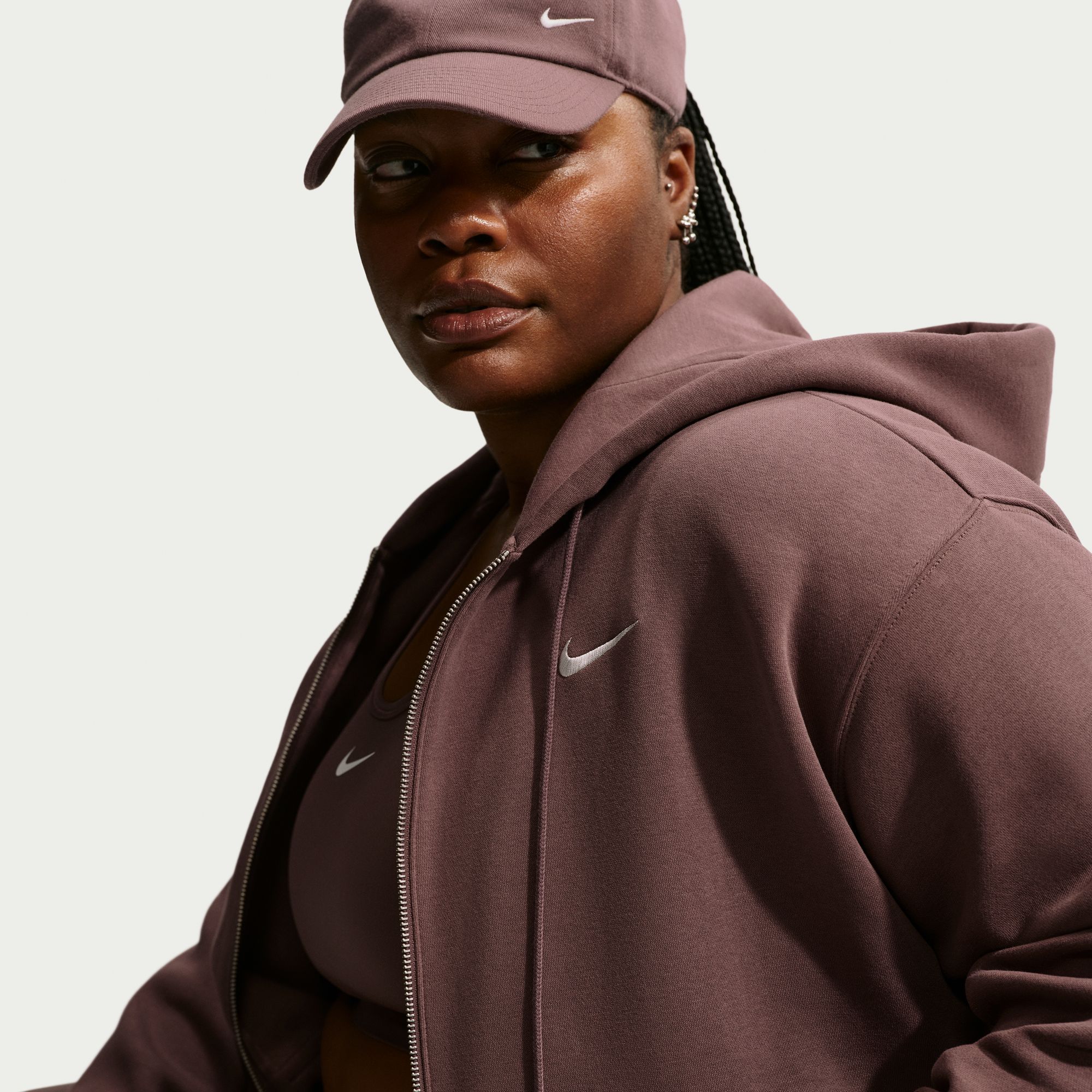 Nike Women's Sportswear Phoenix Fleece Plus Oversized Full-Zip Hoodie product image