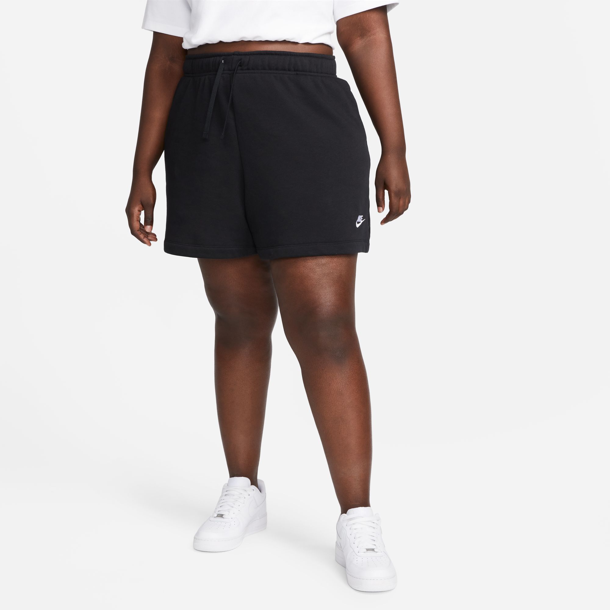 Nike Women's Sportswear Club Fleece Mid-Rise Shorts (Plus Size) product image