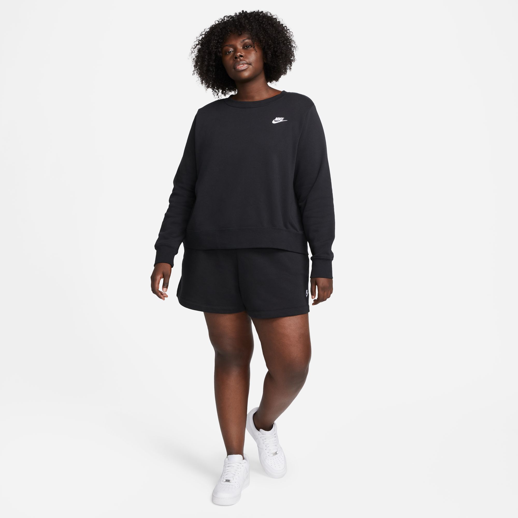 Nike Women's Sportswear Club Fleece Mid-Rise Shorts (Plus Size) product image