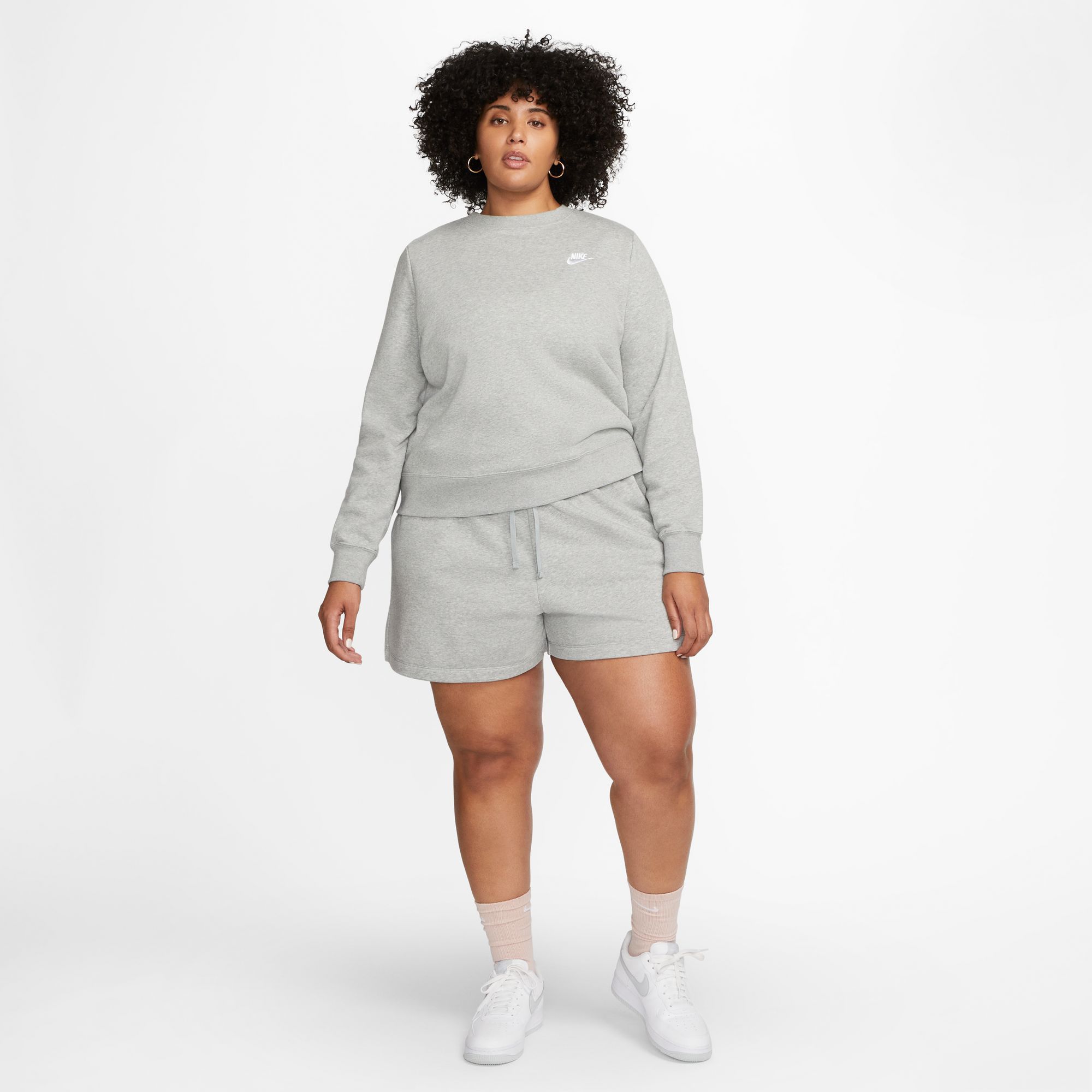 Nike Women's Sportswear Club Fleece Mid-Rise Shorts (Plus Size) product image