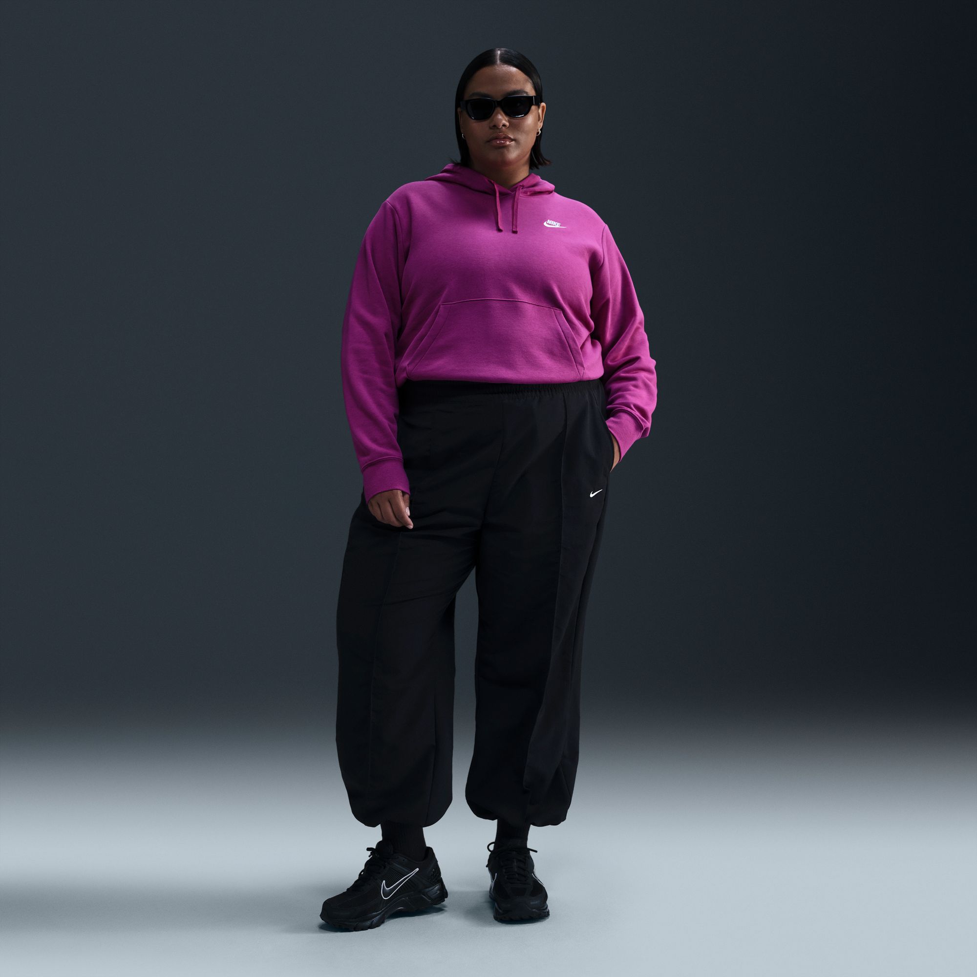 Nike Women's Sportswear Club Fleece Pullover Hoodie (Plus Size) product image