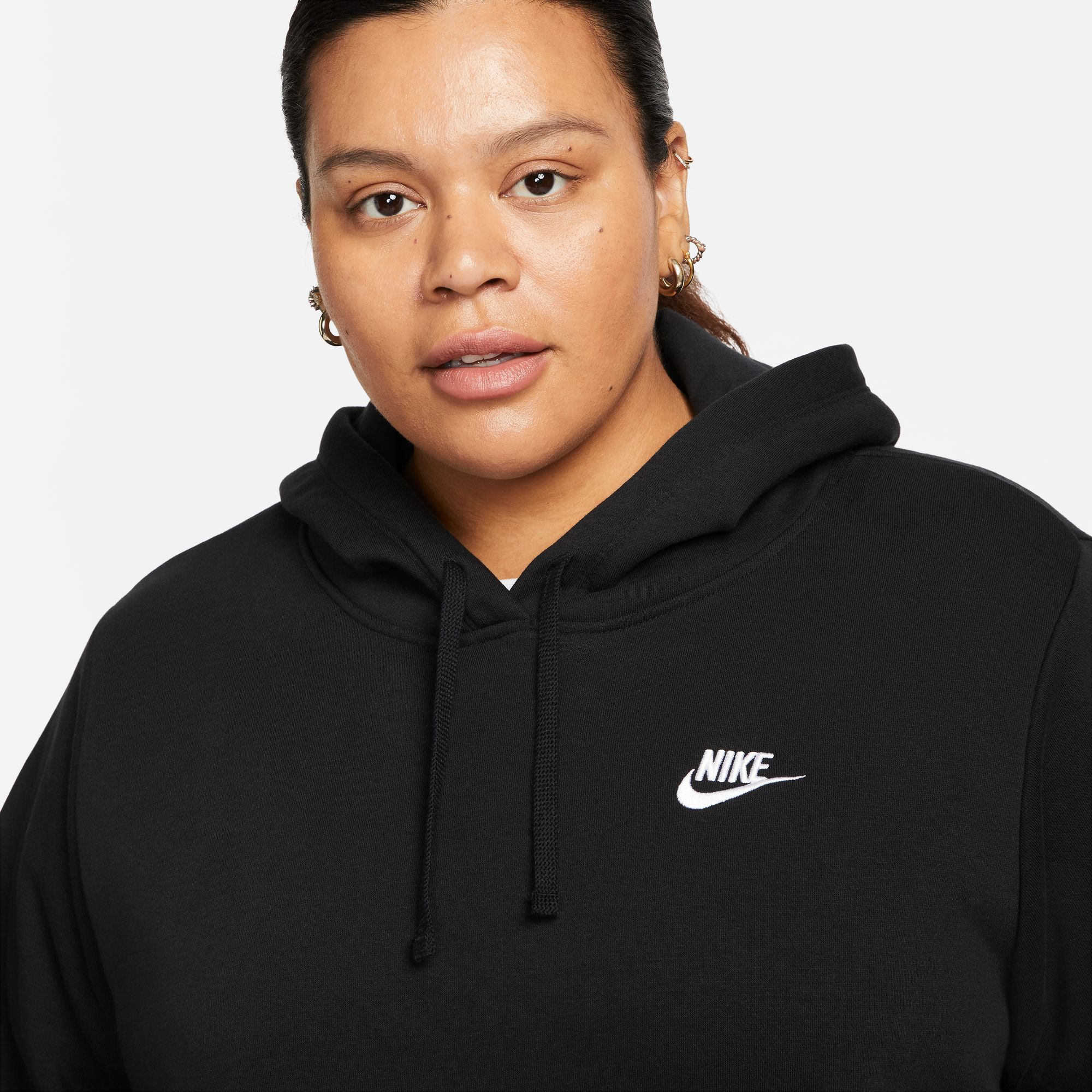 Nike Women's Sportswear Club Fleece Pullover Hoodie (Plus Size) product image