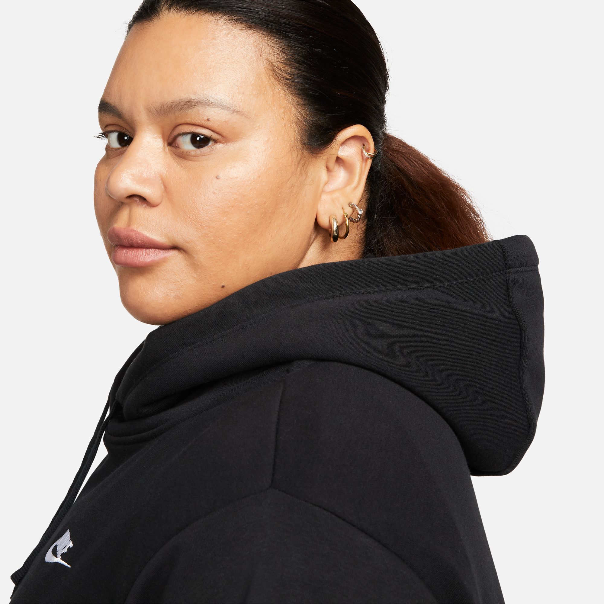 Nike Women's Sportswear Club Fleece Pullover Hoodie (Plus Size) product image