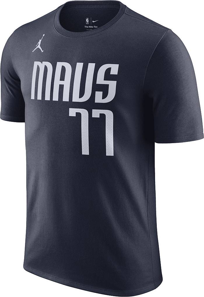 Men's Jordan Brand Luka Dončić Navy Dallas Mavericks Statement Name & Number Pullover Sweatshirt Size: Small