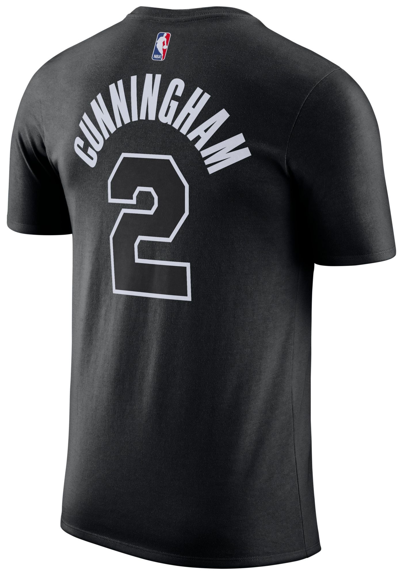 Jordan Men's Detroit Pistons Cade Cunningham #2 Black Statement T-Shirt product image