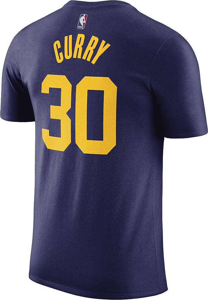 Nike / Men's Golden State Warriors Steph Curry #30 Blue Cotton T