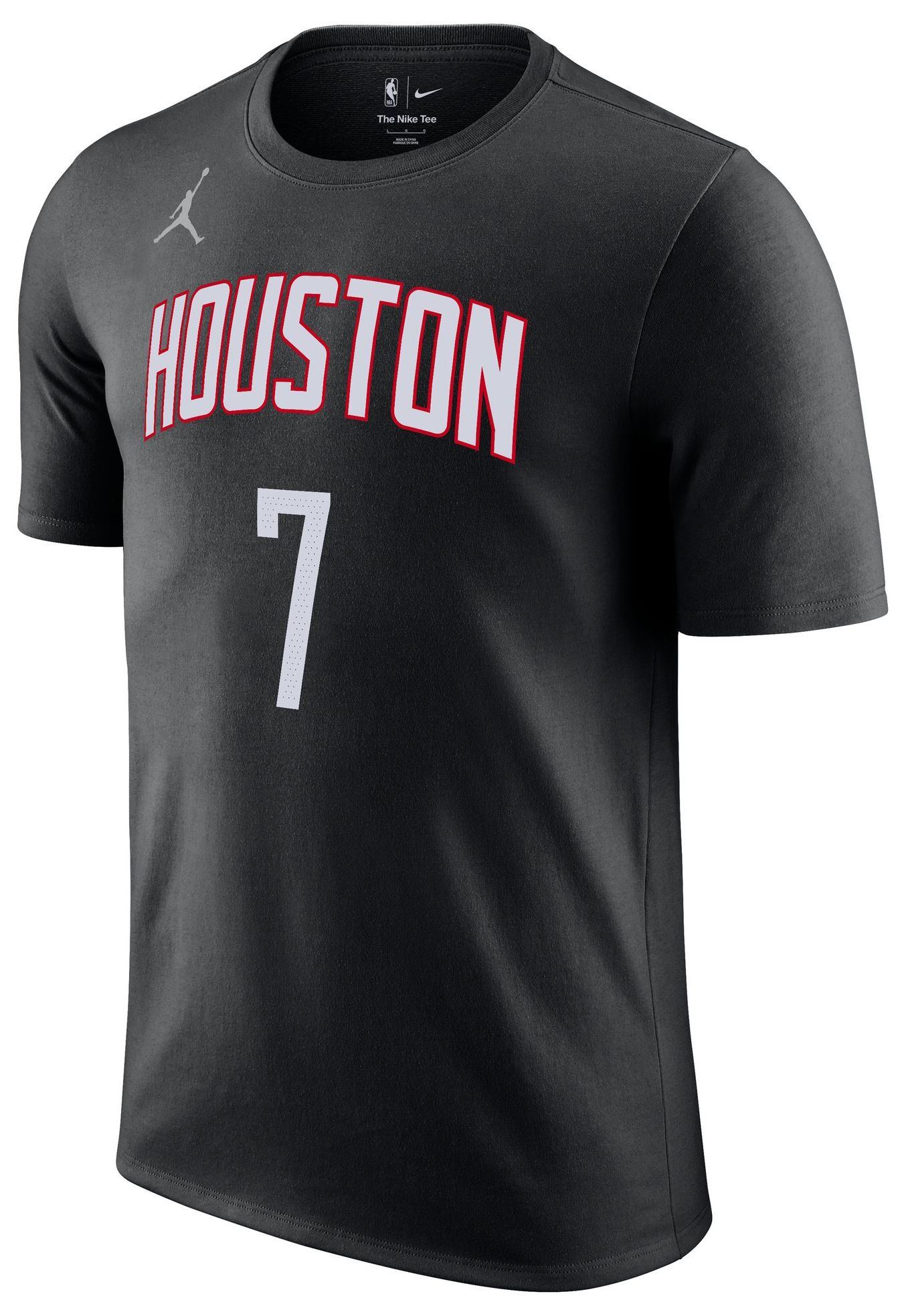 Jordan Men's Houston Rockets Kevin Durant #7 Black Statment T-Shirt product image