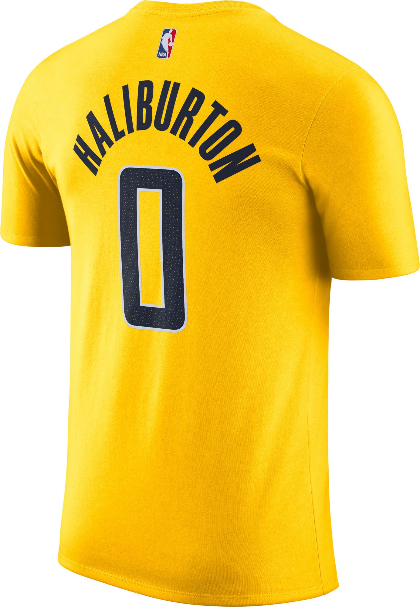 Jordan Men's Indiana Pacers Tyrese Haliburton #0 Yellow T-Shirt product image