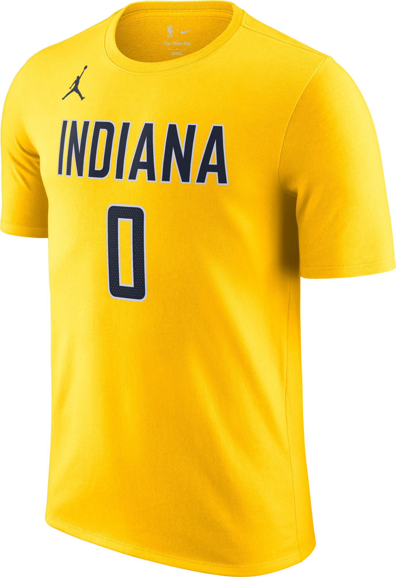 Jordan Men's Indiana Pacers Tyrese Haliburton #0 Yellow T-Shirt product image
