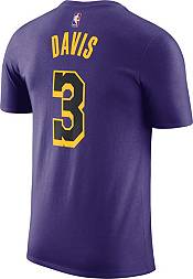 Nike Men's Los Angeles Lakers Anthony Davis #3 Purple T-Shirt product image