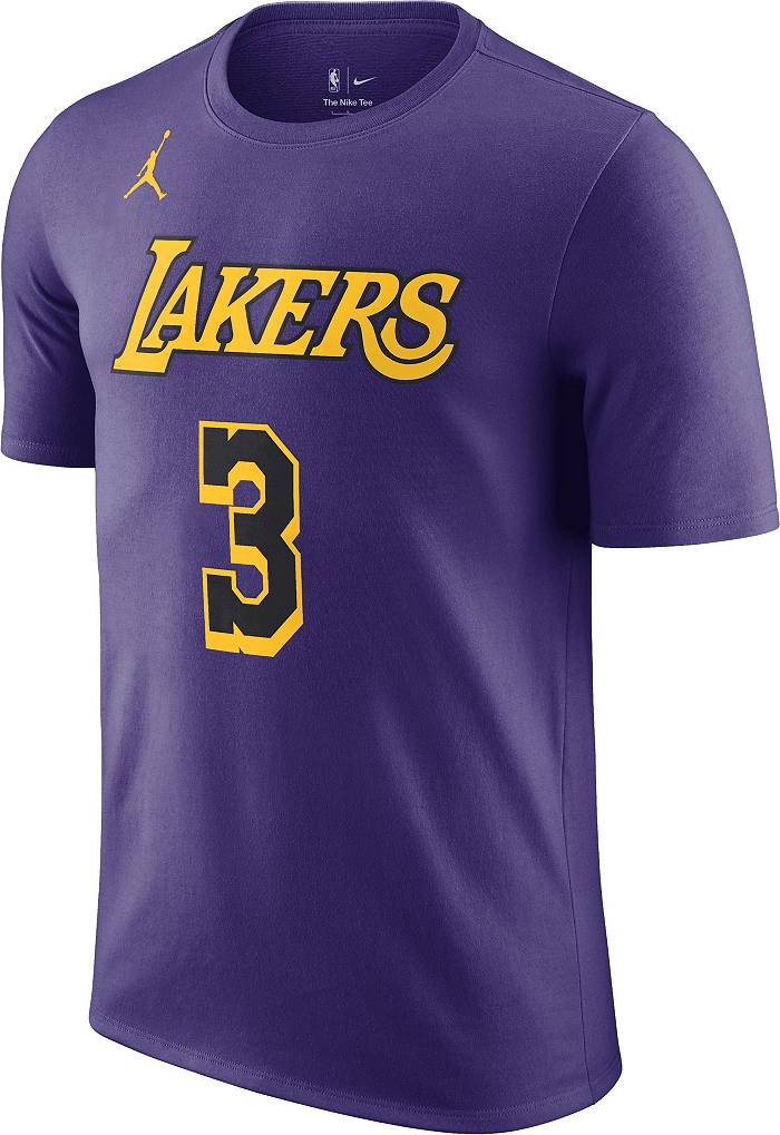 Nike Men's Los Angeles Lakers Anthony Davis #3 White Dri-FIT Swingman  Jersey