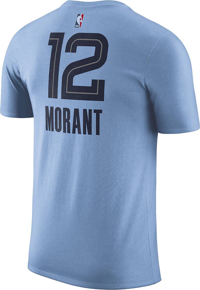 Ja Morant Memphis Grizzlies Nike Name & Number Performance T-Shirt - Light  Blue