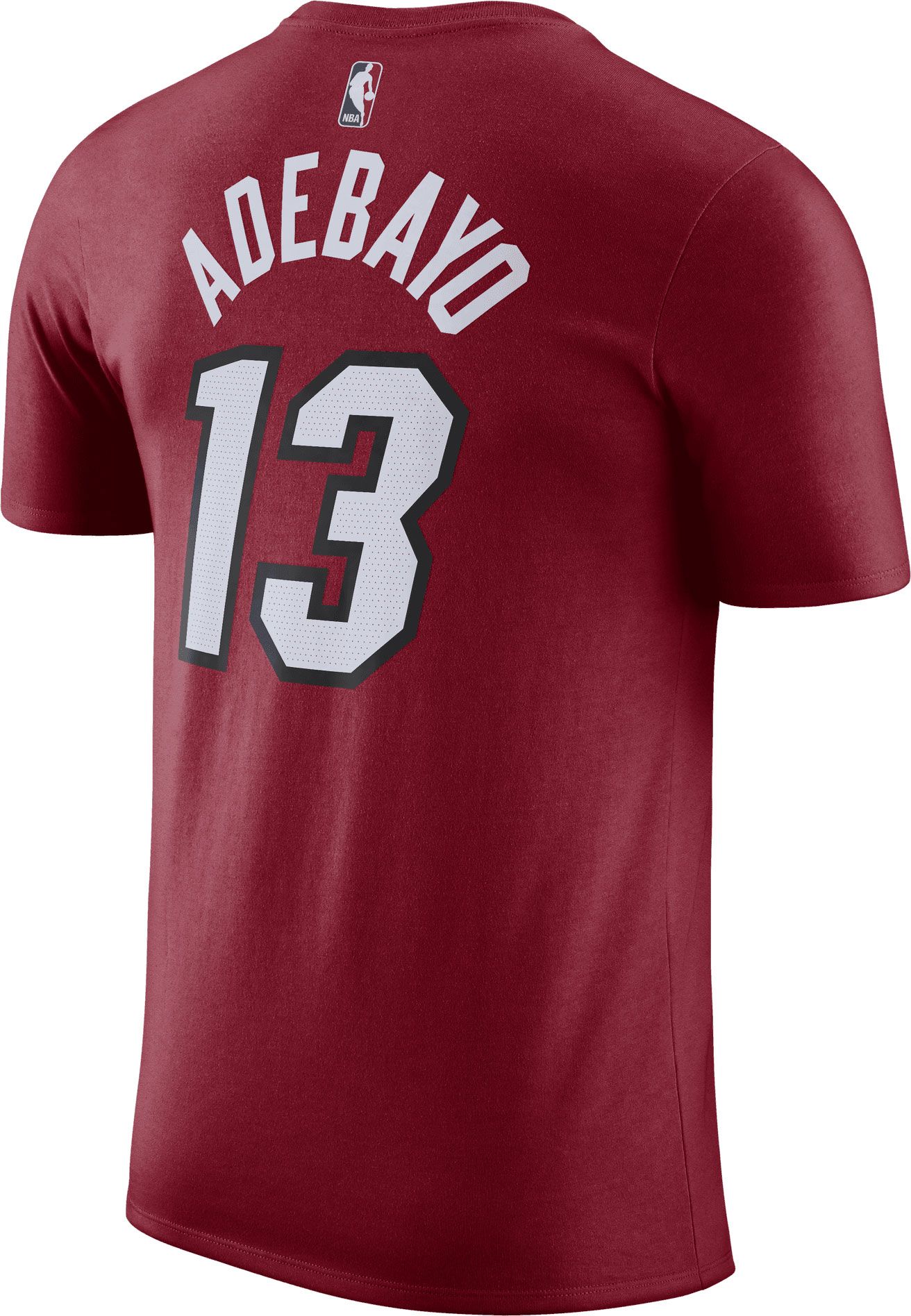 Nike Men's Miami Heat Bam Adebayo #13 Red T-Shirt product image