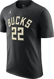 Nike Men's Milwaukee Bucks Khris Middleton #22 Black T-Shirt product image