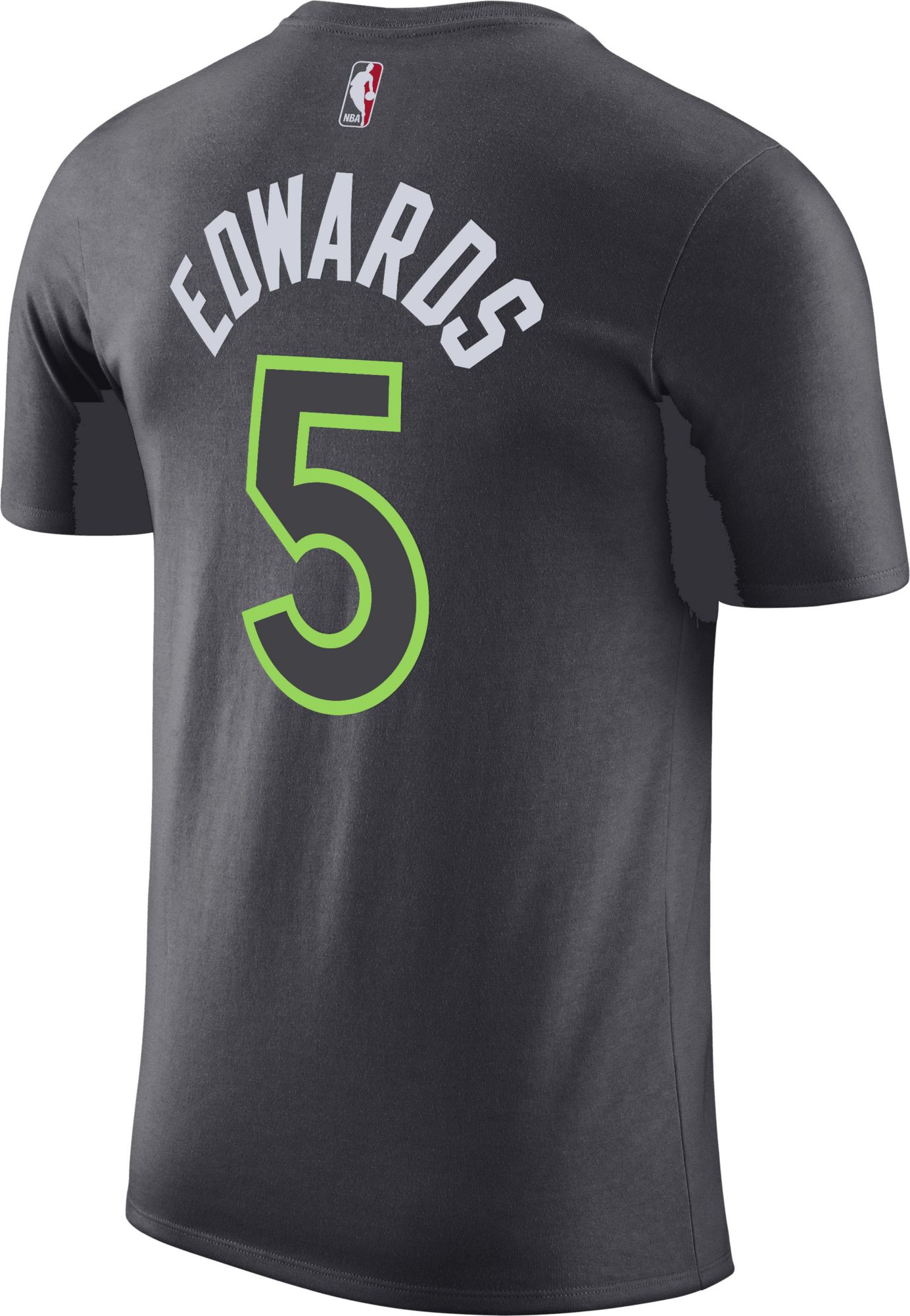 Jordan Men's Minnesota Timberwolves Anthony Edwards #5 Grey T-Shirt product image