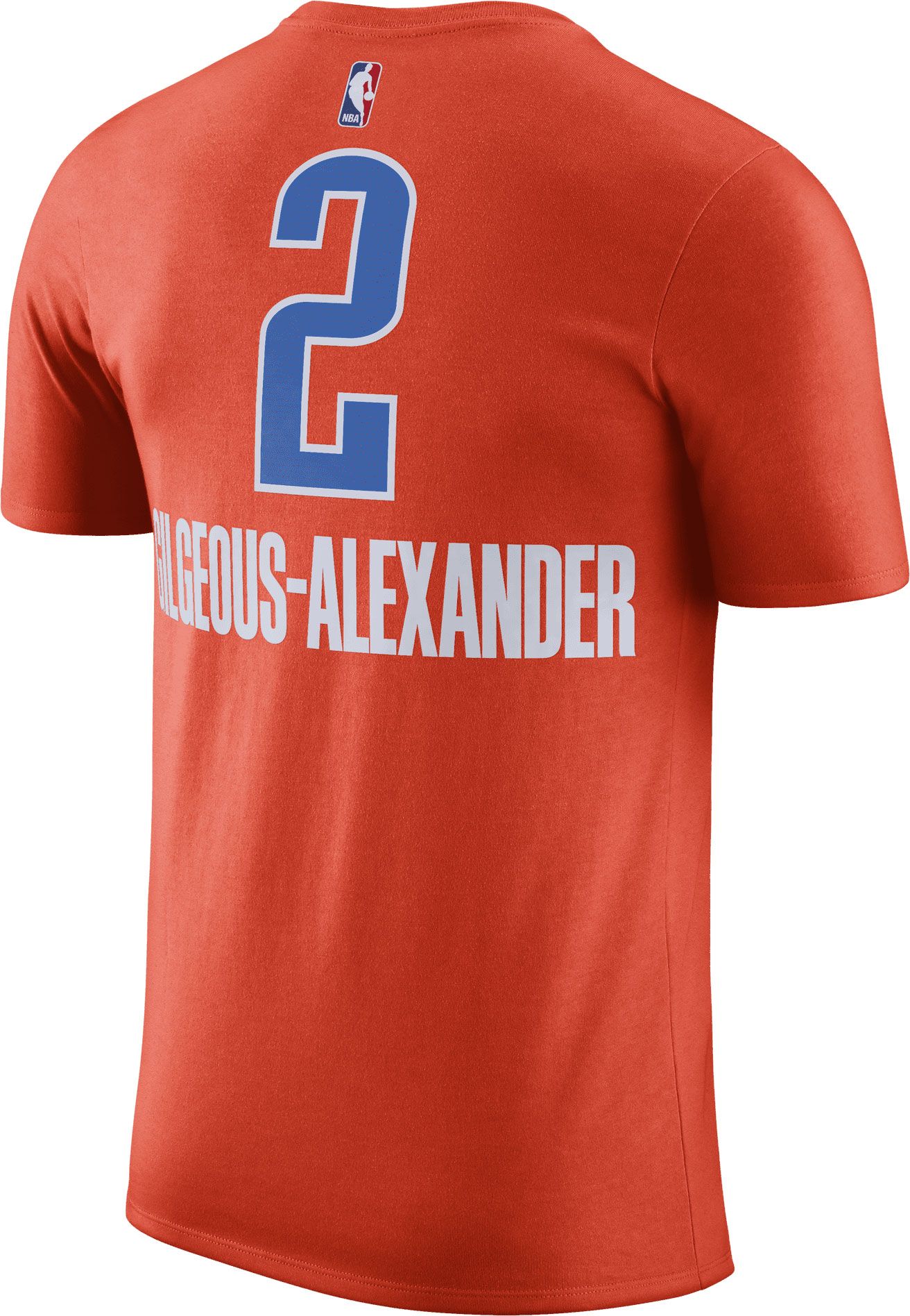 Nike Men's Oklahoma City Thunder Shai Gilgeous-Alexander #2 Orange T-Shirt product image