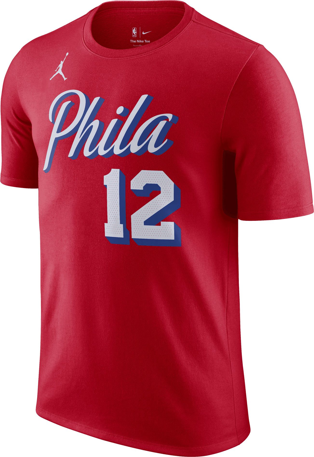 Nike Men's Philadelphia 76ers Tobias Harris #12 Red T-Shirt