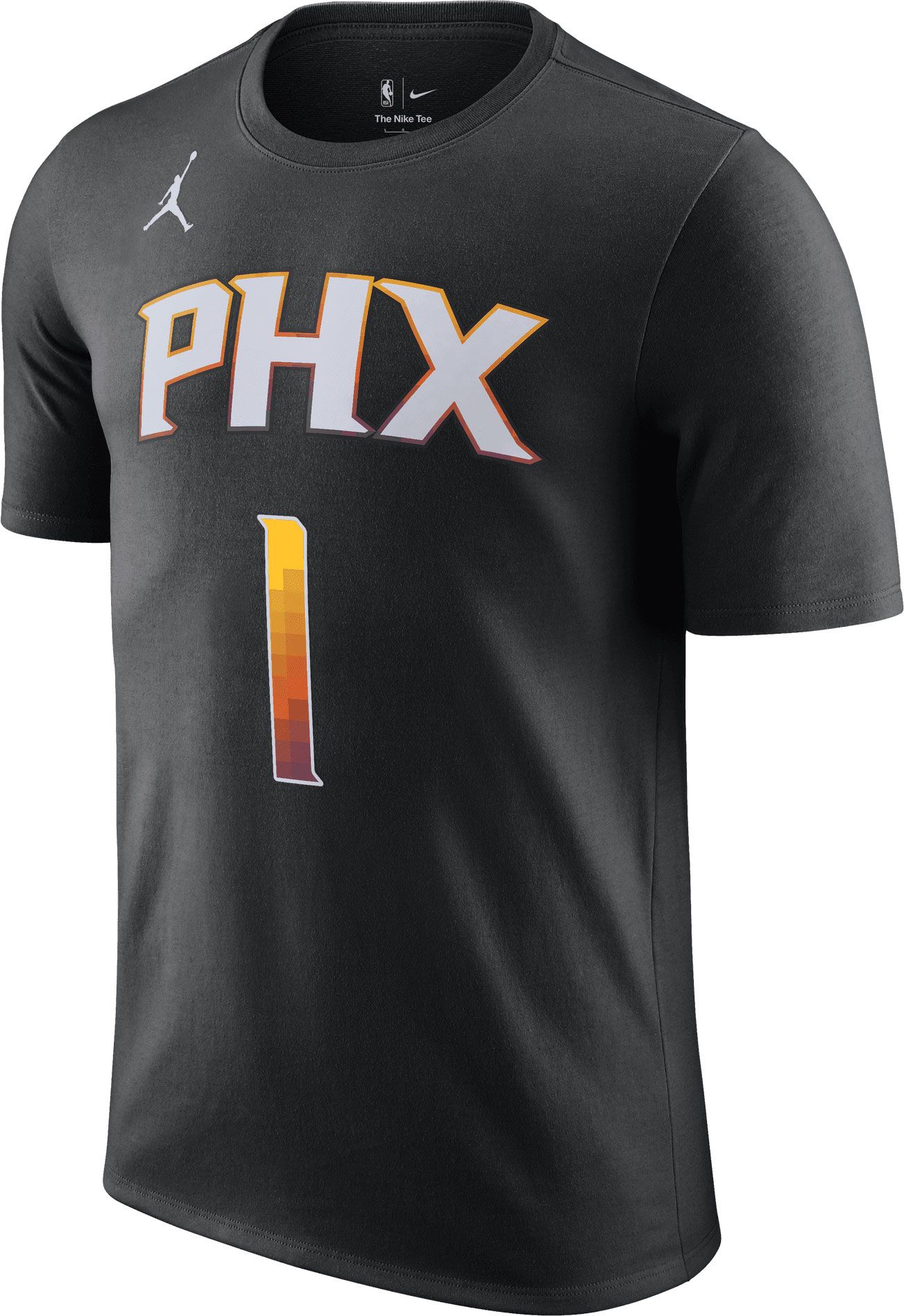 Jordan Men's Phoenix Suns Devin Booker #1 Black T-Shirt product image