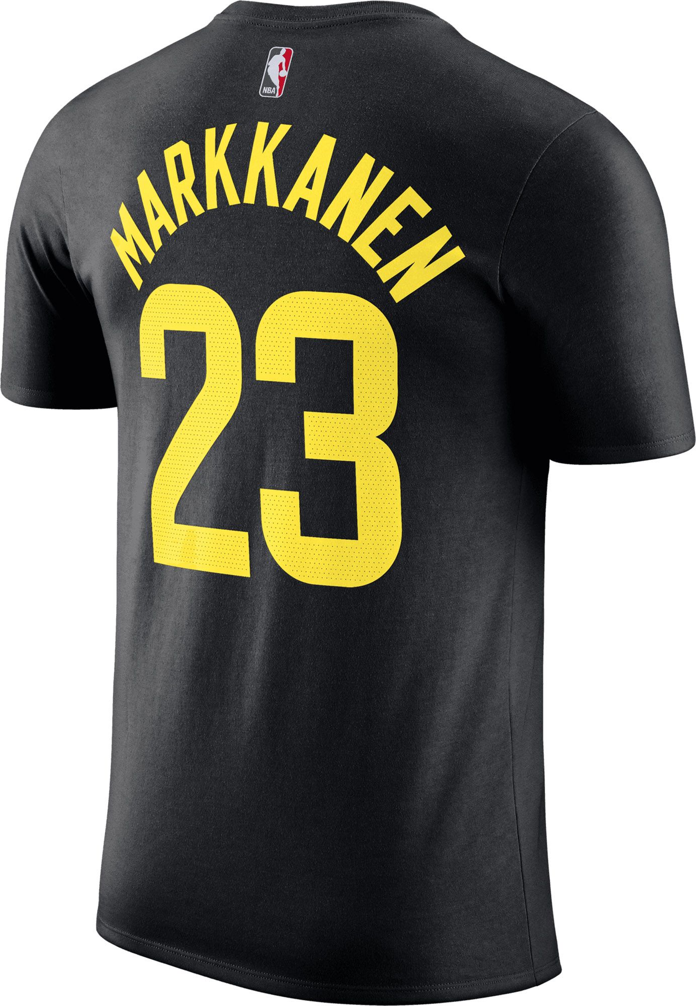 Nike Men's Utah Jazz Lauri Markkanen #23 Black T-Shirt product image