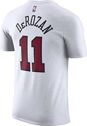 Nike Men's Chicago Bulls DeMar DeRozan #11 Red Player T-Shirt, Large