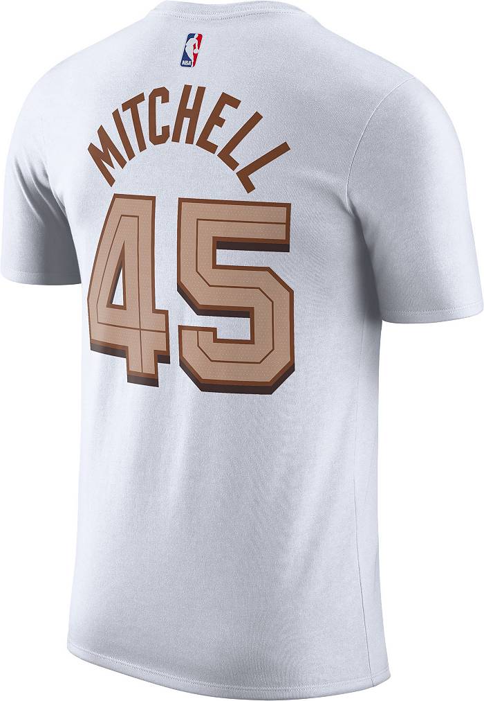 Men's Utah Jazz Donovan Mitchell #45 White T-Shirt