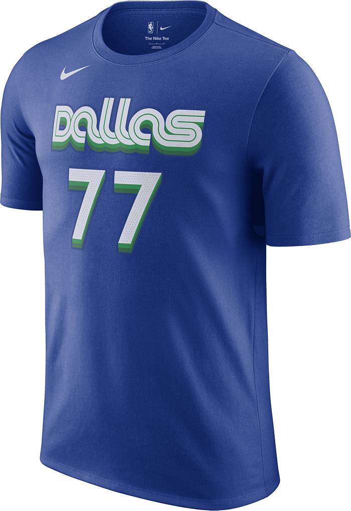 Men's Dallas Mavericks Luka Doncic Nike Blue 2022/23 City Edition Name &  Number T-Shirt