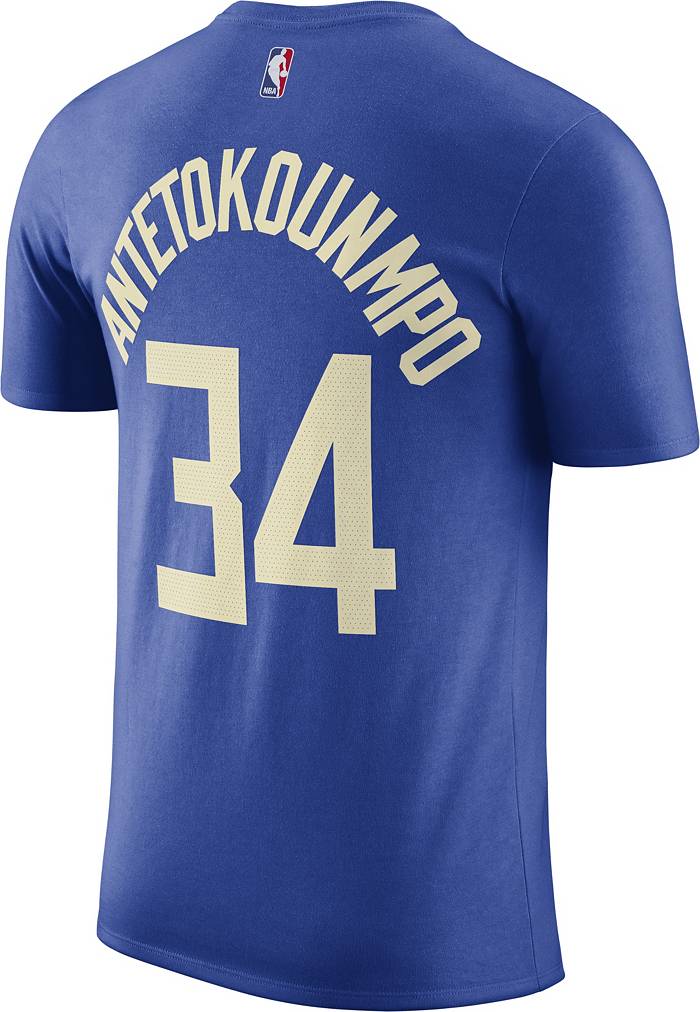 Giannis Antetokounmpo Milwaukee Bucks Nike Earned Edition Player T-Shirt  Men's