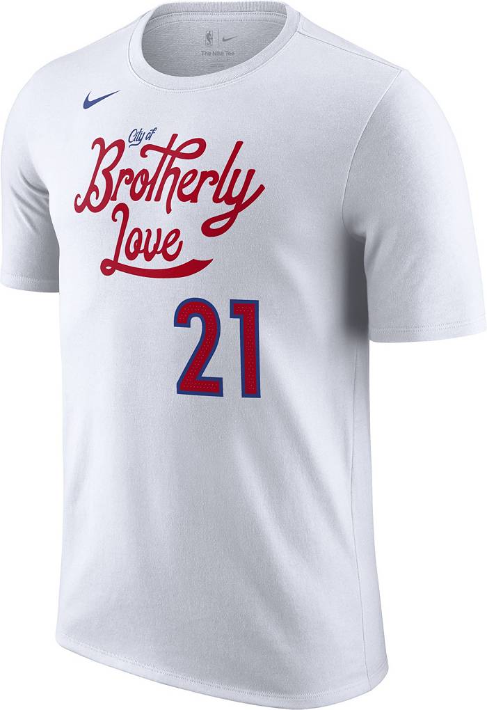 Nike Men's 2022-23 City Edition Philadelphia 76ers Joel Embiid #21 White  Dri-FIT Swingman Jersey
