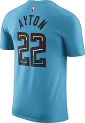 Nike Men's 2022-23 City Edition Phoenix Suns Deandre Ayton #22 Turquoise Cotton T-Shirt product image
