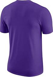 Nike Men's 2022-23 City Edition Los Angeles Lakers Purple Warm-Up T-Shirt