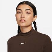Nike Women's Sportswear Essentials Ribbed Mock-Neck Short-Sleeve Shirt product image
